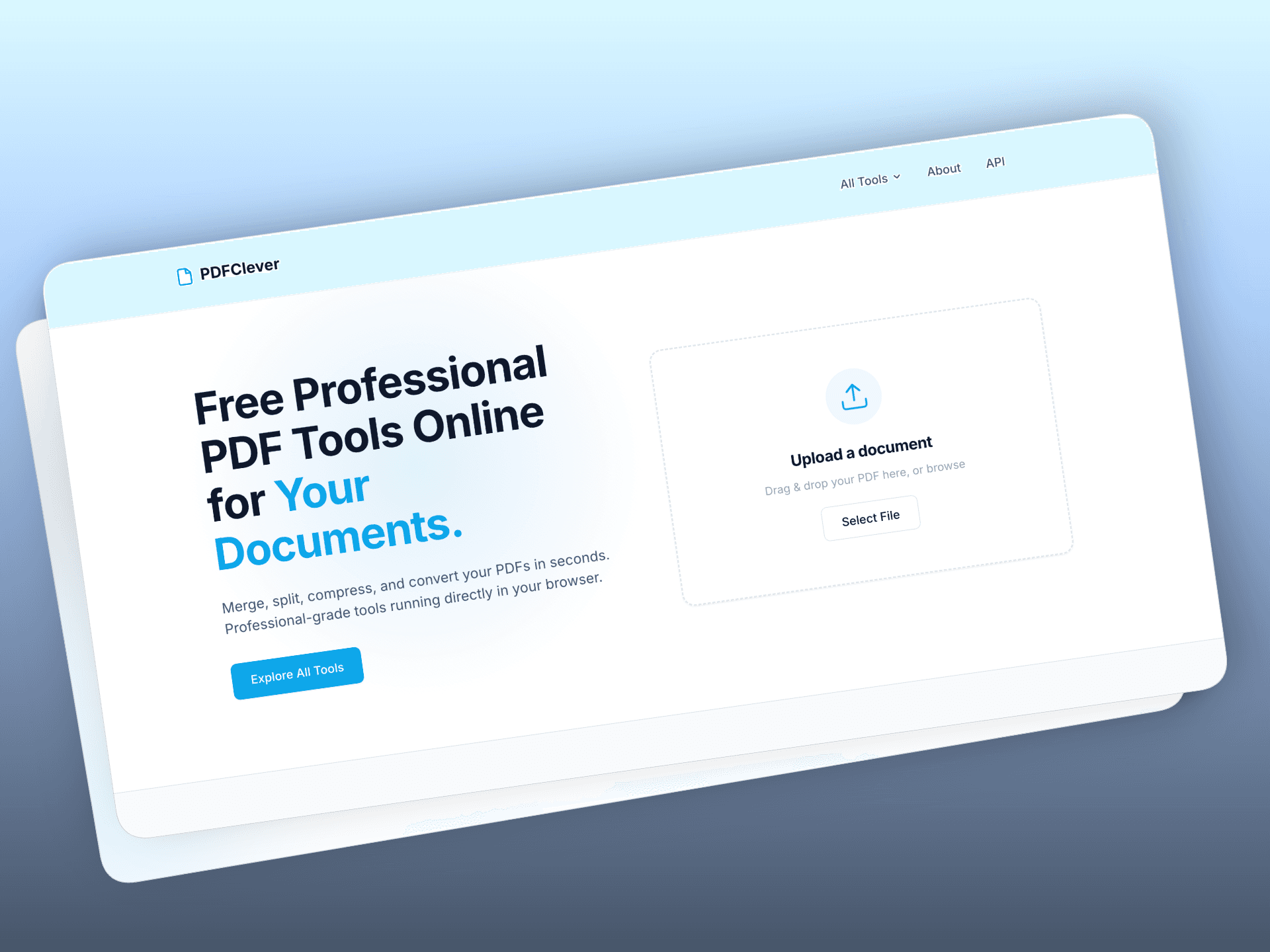 Fast, minimalist web application interface optimized for performance
