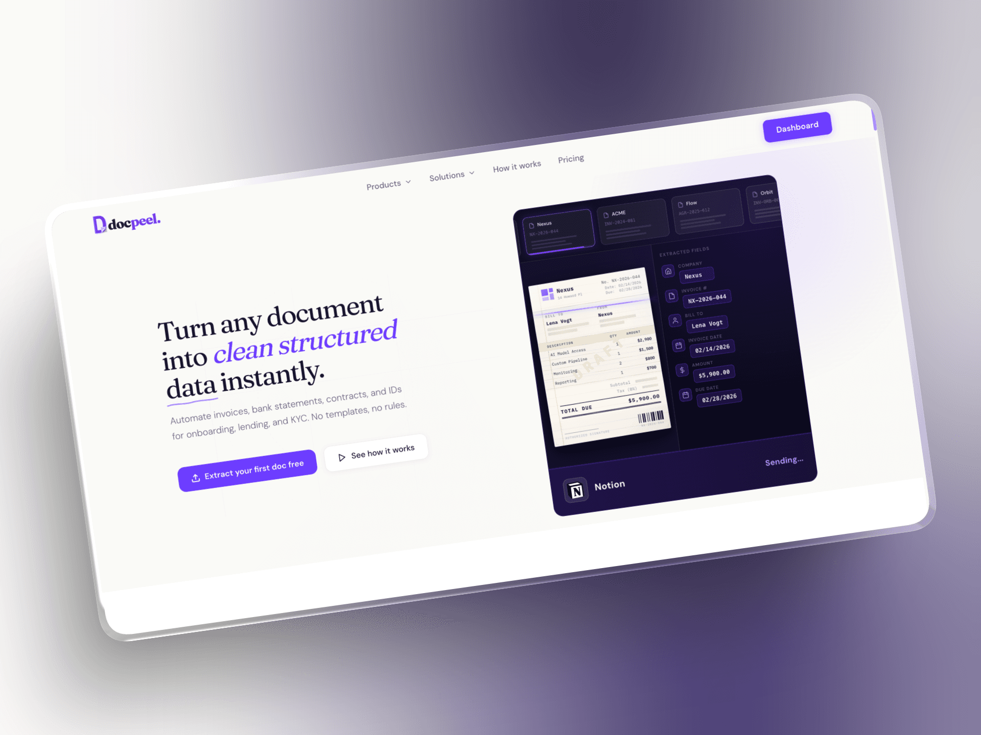 SaaS product dashboard interface representing a modern MVP build