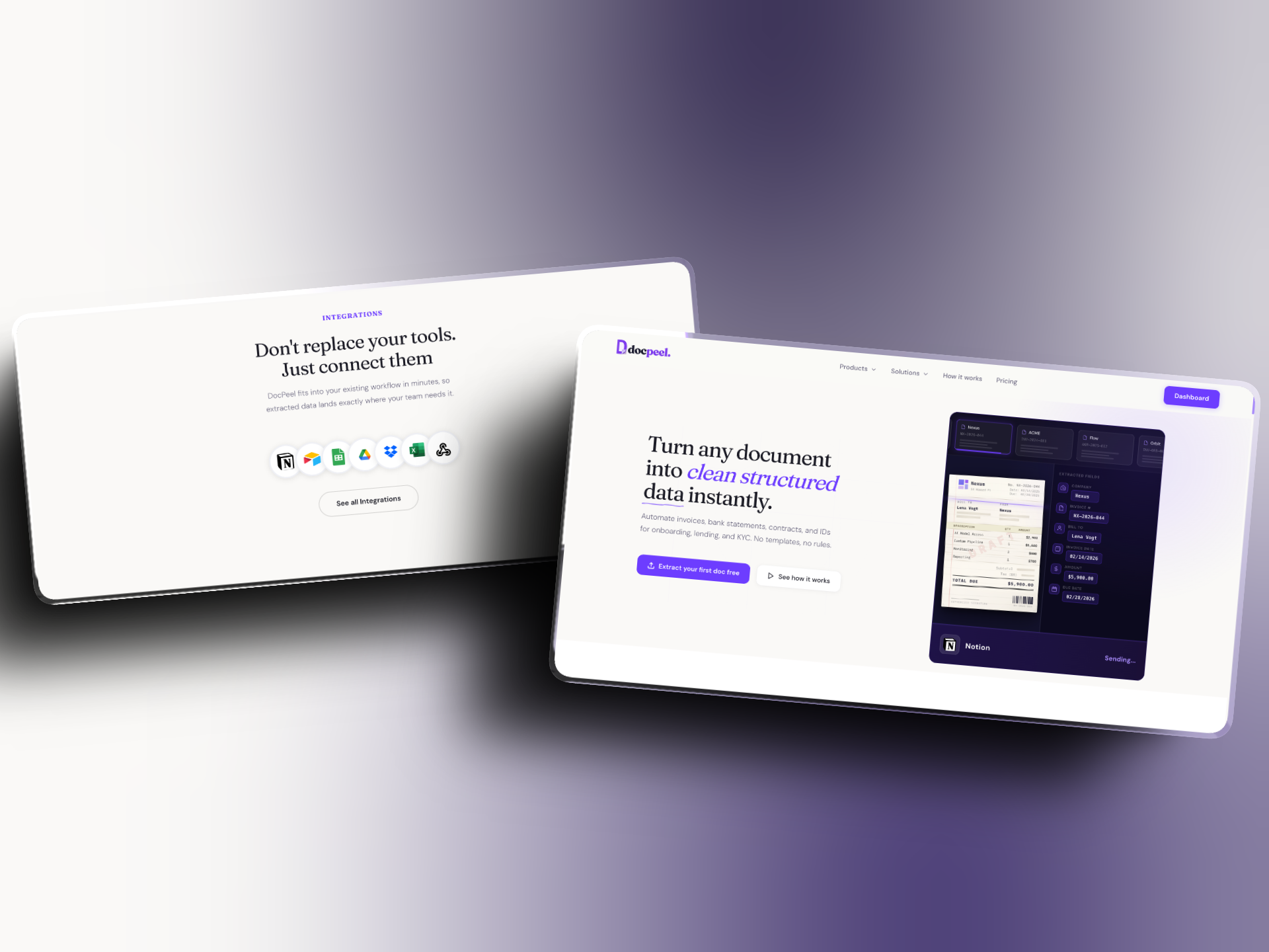 DocPeel integrations overview