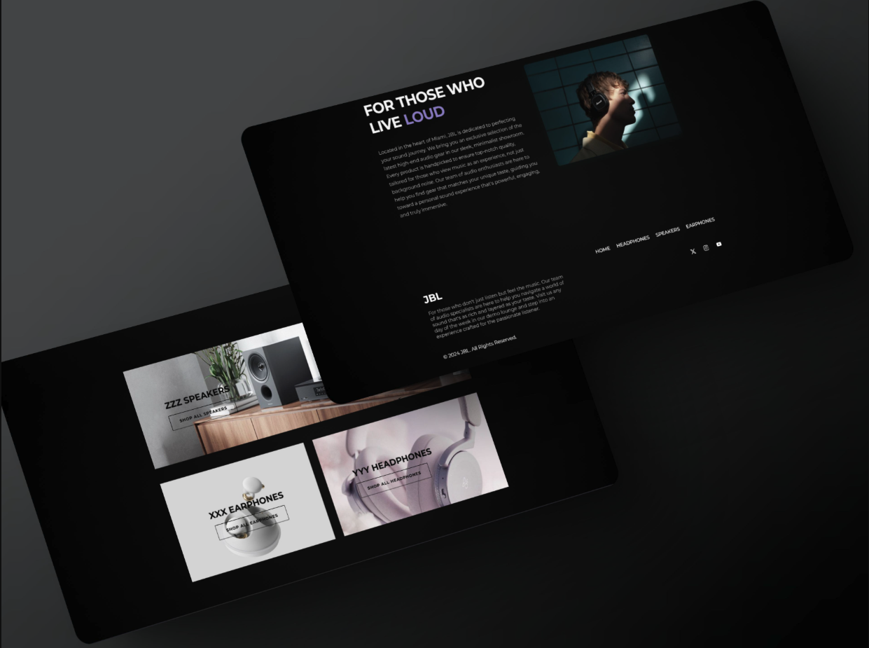 Premium eCommerce Website for Audio Products